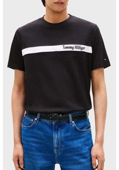 Tommy Hilfiger Erkek T Shirt Mw0mw41765 Bds Siyah Siyah