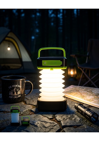 Katlanabilir 3 Kademeli Şarjlı Led Kamp Lambası 1200 Mah