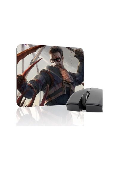 Half Life Kaymaz Dikişli Kauçuk Oyuncu Mousepad V3 - 22x18 Gaming Mouse Pad Fare Altlığı