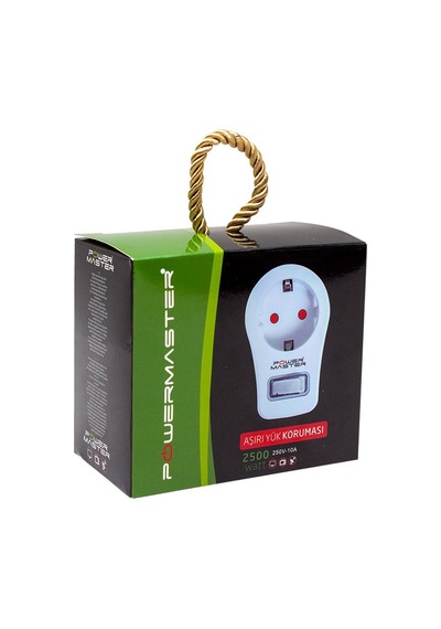 Powermaster 16816 Tekli Anahtarlı Akım Korumalı Priz Beyaz