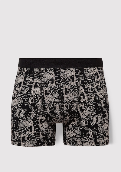 Mavi - Baskılı Siyah Boxer 092070-900 Siyah