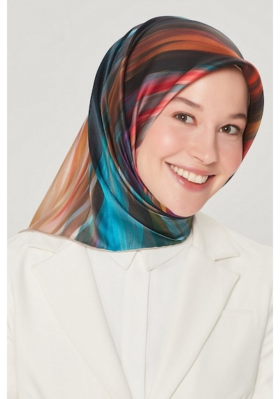 Armine Nostalji Serisi %100 Twill İpek Eşarp 8508d 31