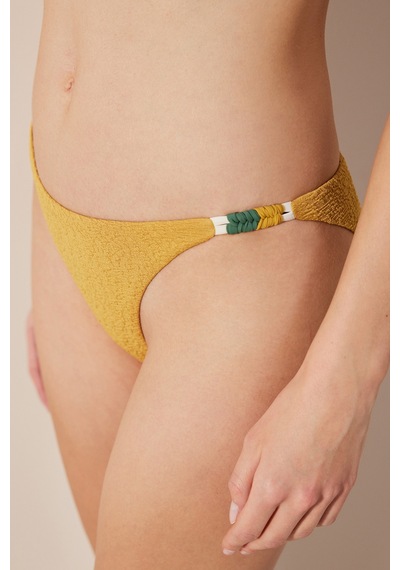 Penti Blanca Side Dokulu ve Makromeli Sarı Bikini Altı Plmnre1t24ıy-ye16