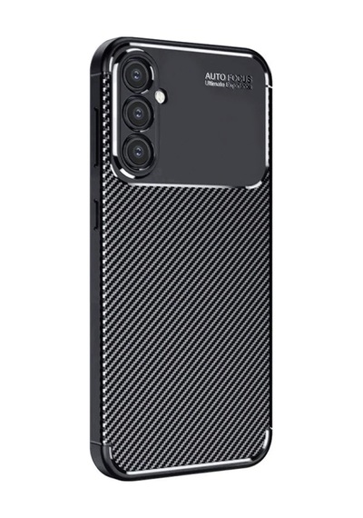 Samsung Galaxy S25 Plus Uyumlu Kılıf Auto Focus Karbon Kapak - Siyah
