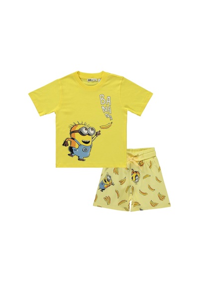 Minions 2-9 Yaş Şortlu Takım - Sarı