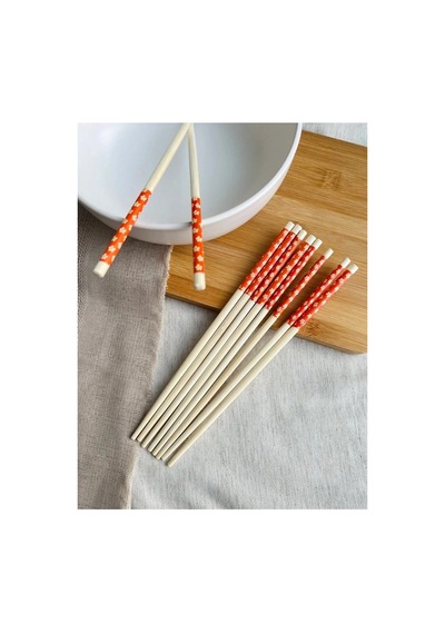Hubrendy Tedarik Chopsticks Bambu Yemek Çubuğu 10'lu Diğer