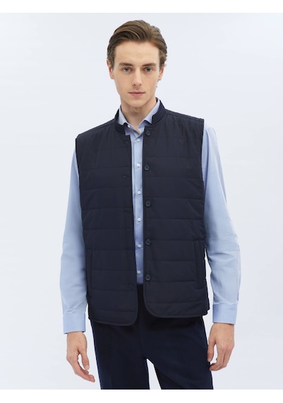 Kip Lacivert Dokuma Spor Yelek 560490