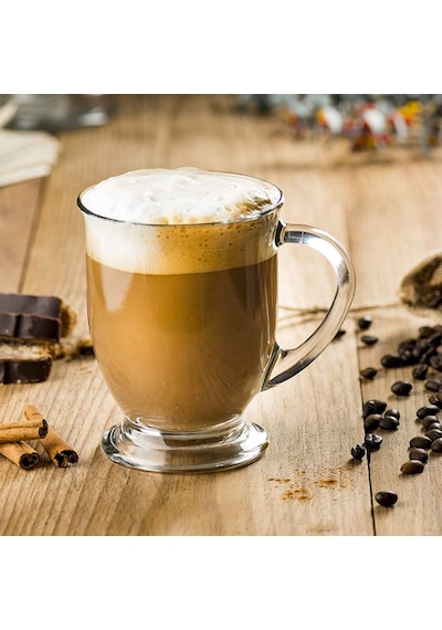Tr 15 Oz/450 Ml Cam Kahve Kupaları, Kulplu Şeffaf Kahve Fincanları, Latte, Kapuçino, Espresso Kahve, Çay Ve Sıcak Diğer