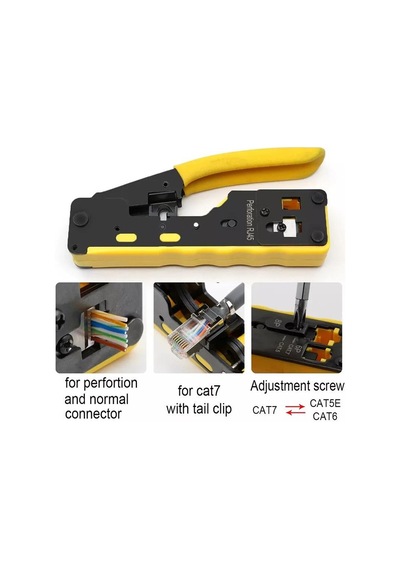Rose Rc-812 Cat5/cat6/cat7 Ez-rj45-rj11 Konnektör Sıkma Pensesi 1 Adet