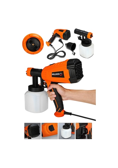 Milian SPG-3373 Profesyonel 950 W Elektrikli Sprey Boya Püskürtme Tabancası Dezenfektan Ilaçlama Makinesi