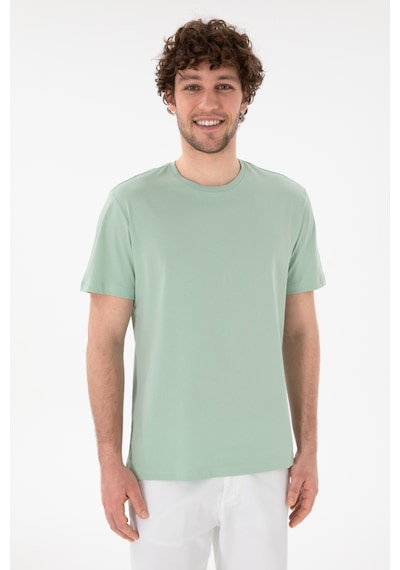 U.S. Polo Assn. Erkek Regular Fit Bisiklet Yaka Su Yeşili Basic Tişört 50305928-VR048 U.S. Polo Assn. Erkek Regular Fit Bisiklet Yaka Su Yeşili Basic Tişört 50305928-VR048