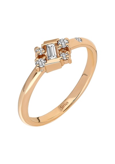 Sirius Rose Baget Pırlanta Yüzük 0842R0010