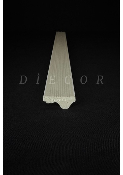Diecor Dekoratif Boyanabilir 25 Adet 3 Cm Eğimli Polistren Duvar Çıtası Beyaz 30 X 17 Model:xa202