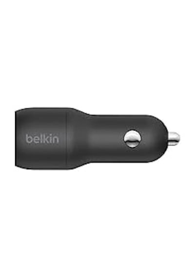Boost Charge Çift Bağlantı Noktalı 24 W Araç Şarjı, Ve Telefon Uyumlu, Siyah, Ccb001btbk