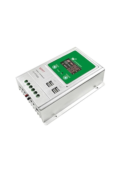 Pm-pt30a 12v-24v 30 Amper Mppt 4 Usb Li Dijital Alüminyum Kasa Solar Şarj Regülatörü