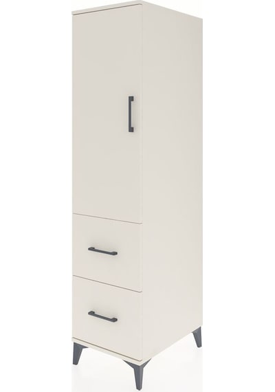 Kronos Dolap 3 Raflı 2 Çekmeceli Tek Kapaklı 44x59x182 Aytaşı... Aytaşı