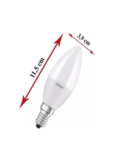 Led Value Clb60 7,5w/827 3'lü E14 Duy Sarı Işık 2700k Led Mum Ampul Standart