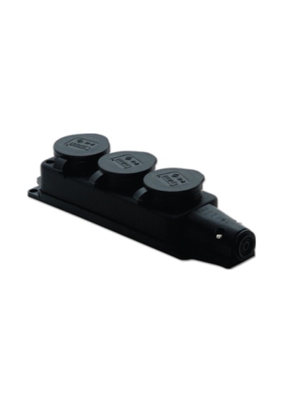 1*16a Kauçuk 3 Lü Grup Priz Ip 44 Tp Electrıc
