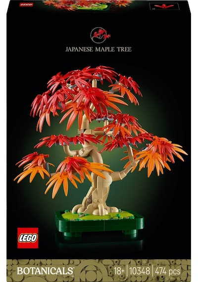 LEGO® Botanicals Japon Kırmızı Akçaağaç Bonsai Ağacı 10348 - Yetişkin Bitki Severler için Bitki Modeli Yapım Seti (474 Parça)