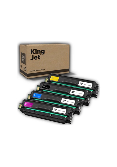 Kingjet Samsung Uyumlu Clt-k504s Standart Kapasiteli 4 Renk Takım Çipli  Uyumlu Toner