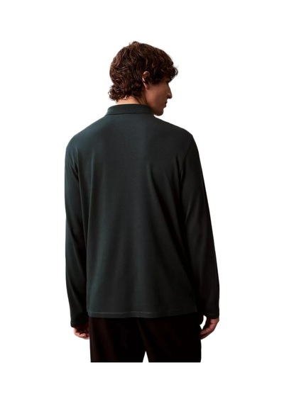 Calvin Klein Lv040em909 Ls Supima Cotton Solid Erkek Polo Tişört Yeşil