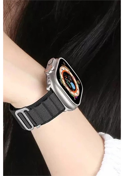 Watch Ultra 49mm Mountain Kordon - Siyah-turuncu