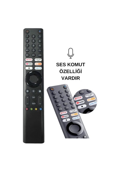 Xiaomi Mı-ver.23 Netflix-prime Video Tuşlu Bluetooth Kumanda - Ses Komutlu