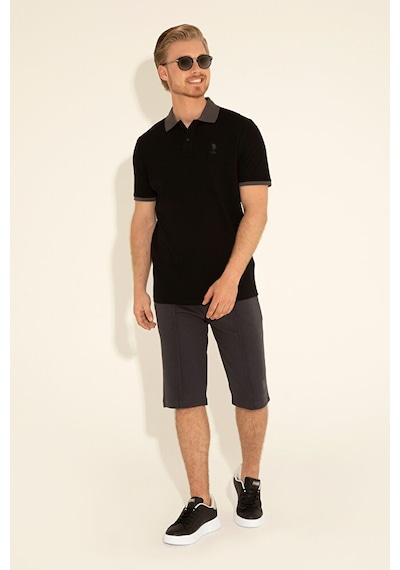U.S. Polo Assn. Erkek Örme Şort 50289284-vr006 Gri