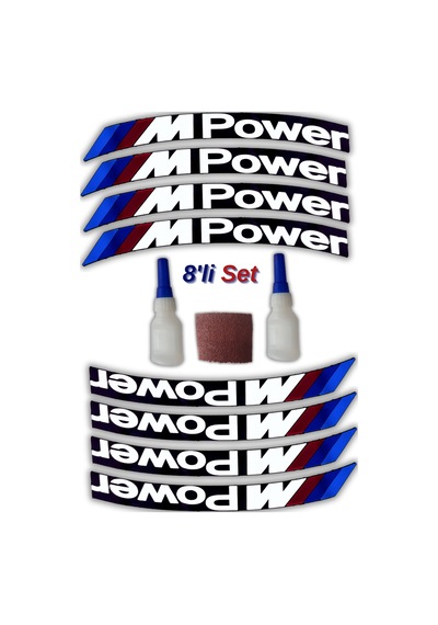 M Power Otomobil Motosiklet 3d Lastik Jant Yazısı Arma Sticker
