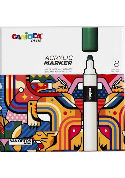 Carioca Plus Akrilik Marker 8'li