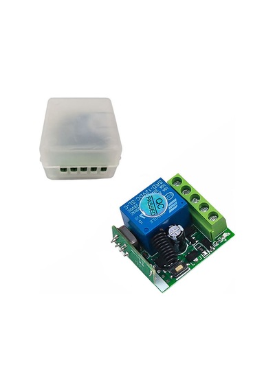 433mhz Rf 1 Uyumlu Kanal Modül Dc 12v Kablosuz Pompa Fan Lamba Perde Akıllı Ev Garaj Bariyer Kapı