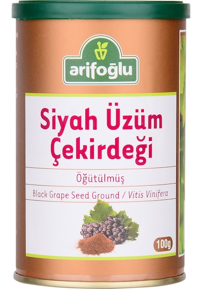 Arifoğlu Siyah Üzüm Çekirdeği Öğütülmüş 100 G