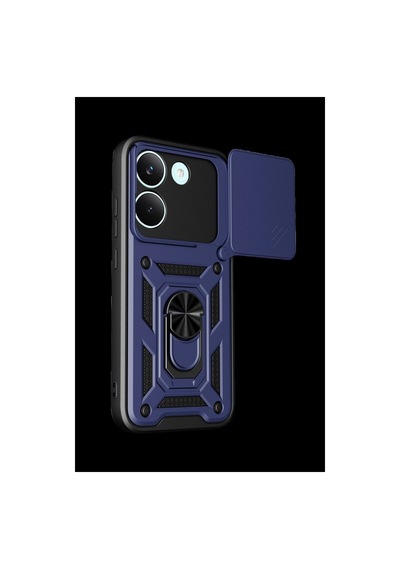 Xiaomi Poco X8 Pro Pars Lens Yüzüklü Silikon - Lacivert