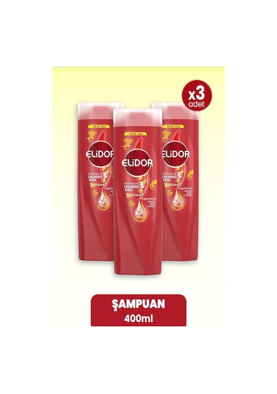 Elidor Superblend Şampuan Renk Koruyucu Ve Canlandırıcı Bakım 400 Ml X 3 Adet,