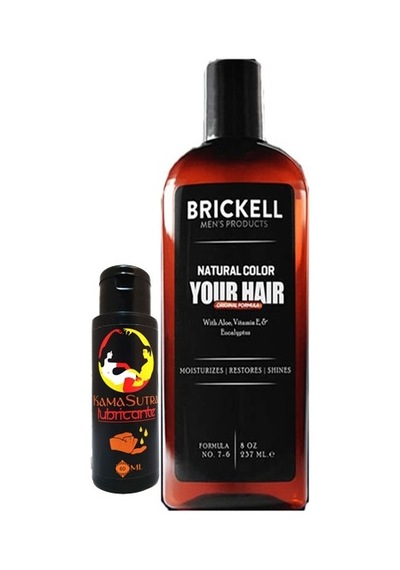 Brickell Erkek 237 Ml Şampuan Saçsakal Anti-beyaz + L.kamasutra Bayan Bay Kaygan Lubrikantkrem 60 Ml