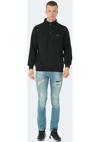 Slazenger SAMMY Erkek Sweatshirt Siyah