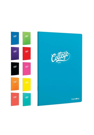 Çınar College A4 100 Yp Kareli Pp Kapak Dikişli Defter 76008 Çeşitli Renk Ve Desen