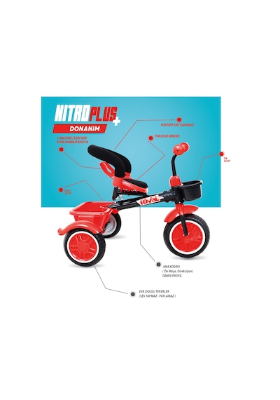 Rival RV502 Nitro Plus 3 Tekerlekli Bisiklet