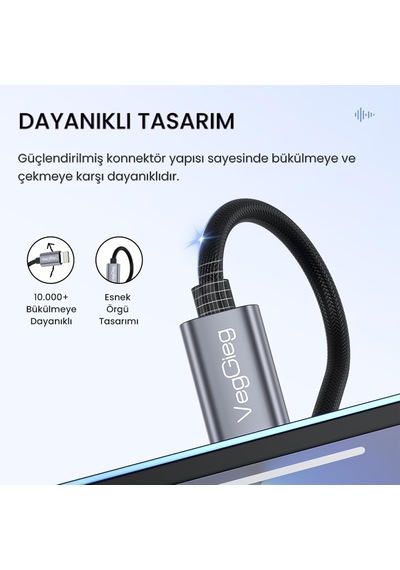 İphone Lightning To 3.5mm Örgülü Kulaklık Dönüştürücü Adaptör