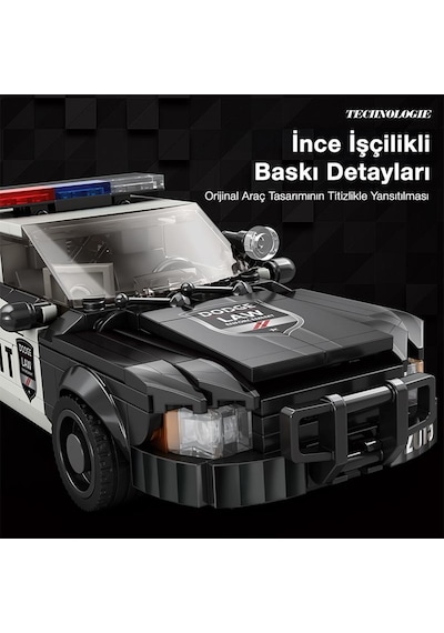 Reobrix Creator 816 Polis Arabası Crown Victoria Yaratıcı Yapı Blok Seti Building Blocks - 404 Parça