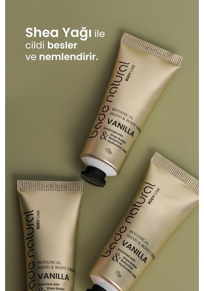 Bade Natural Vanilya Bitkisel El Ve Vücut Kremi%100 Doğal Ve Vega