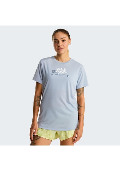 The North Face W Bıtmap Sılhouette Short Sleeves Tee-gr Kadın Tişört Nf0a8g0cfm21 Gri