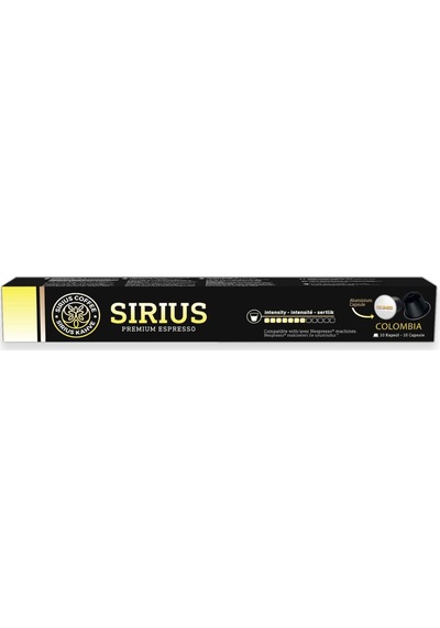 Sirius Nespresso Uyumlu Single Origin Colombia 7 Kapsül Kahve 10'lu