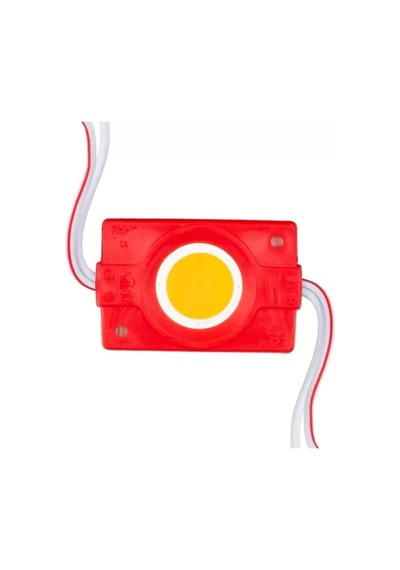 Hubrendy Sh 12 Volt 2.4 Watt Kırmızı Cob Led Modül - 40x22 Mm