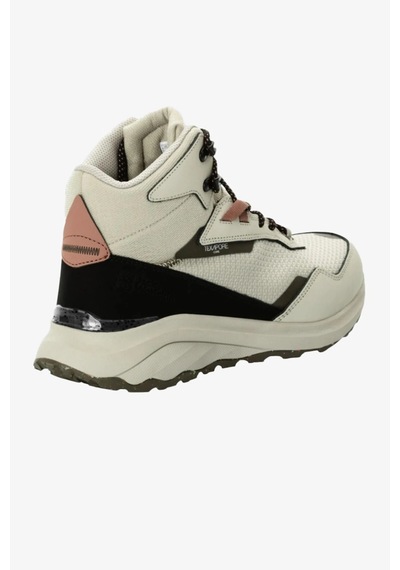 Jack Wolfskin Dromoventure Texapore Mid Kadın Bej Outdoor Ayakkabı Siyah