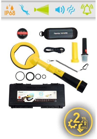 Pulsedive 2' Si 1 Arada Set Scuba Dedektörü & Pointer