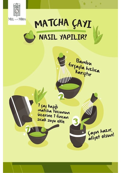 Kivi Aromalı Matcha Tozu 25g, Kiwi Matcha Powder