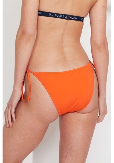 U.S. Polo Assn. Kadın Turuncu İpli Bikini Alt 21508
