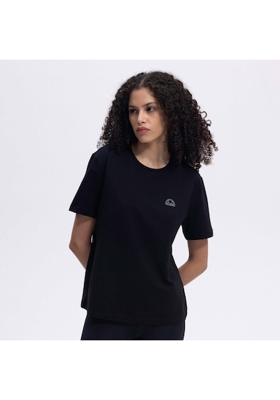 Ellesse Ef426-bk Bisiklet Yaka Kadın T-shirt - Siyah Siyah