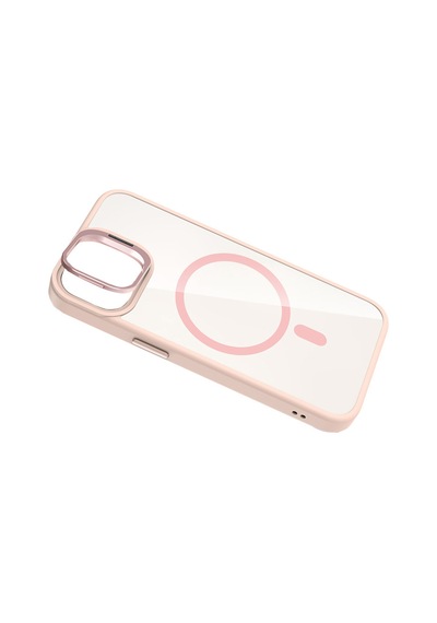 Joko Apple Uyumlu   iPhone 11 Remim Lensli Magsafe Standlı Kapak - Pembe